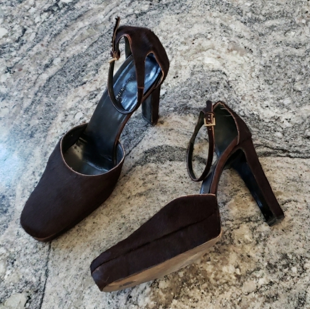 Gucci Platform Ponyhair Heels - Picture 1 of 8